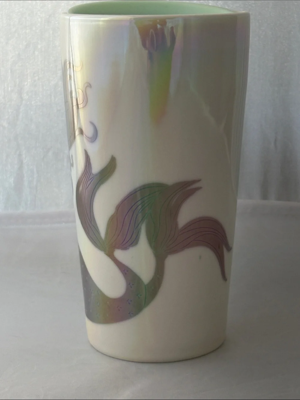 Starbucks Ceramic Mermaid Tumbler with Mint Lid